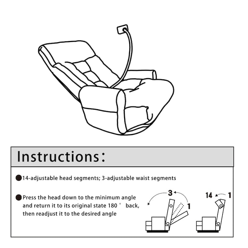 Fauteuil inclinable pivotant en bouclette beige avec support de téléphone, appui-tête et dossier réglables