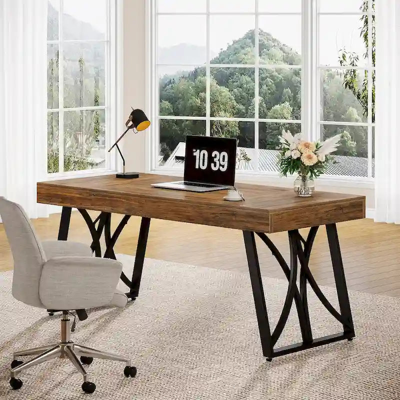 Bureau de direction de 63 pouces, Grand bureau d'ordinateur industriel