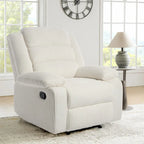 Fauteuil inclinable manuel moderne 36 W en coton/velours côtelé à dossier inclinable