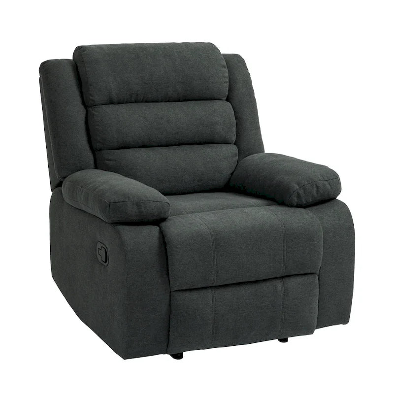 Fauteuil inclinable manuel moderne 36 W en coton/velours côtelé à dossier inclinable