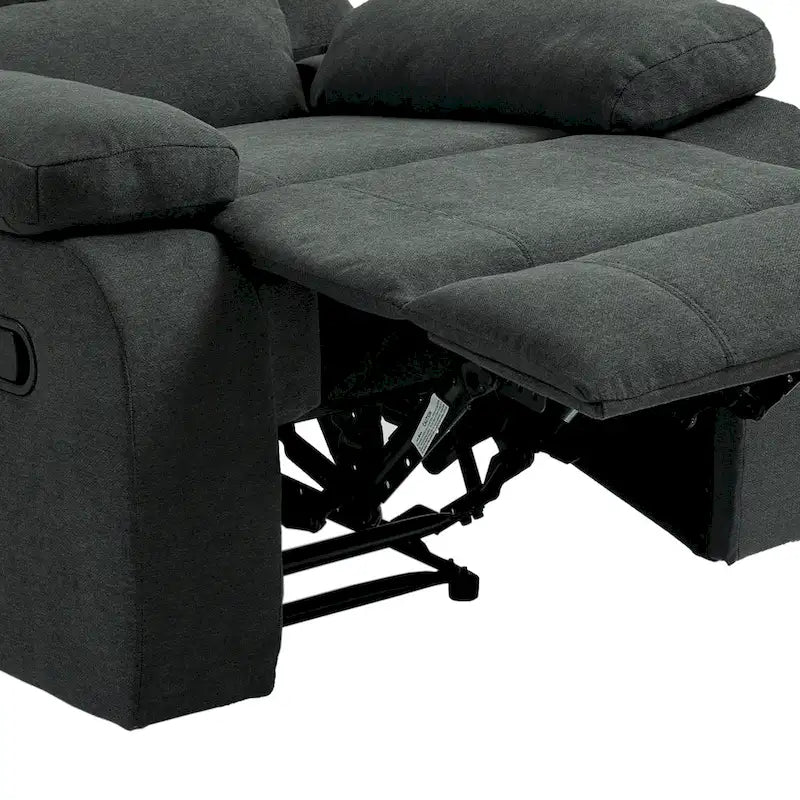 Fauteuil inclinable manuel moderne 36 W en coton/velours côtelé à dossier inclinable