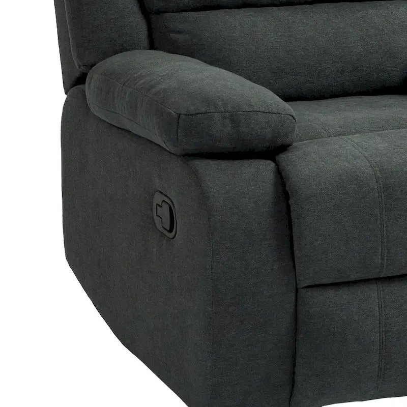 Fauteuil inclinable manuel moderne 36 W en coton/velours côtelé à dossier inclinable