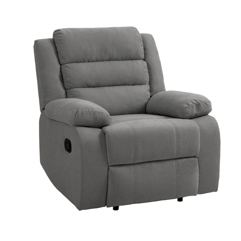Fauteuil inclinable manuel moderne 36 W en coton/velours côtelé à dossier inclinable