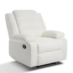 Fauteuil inclinable manuel moderne 36 W en coton/velours côtelé à dossier inclinable