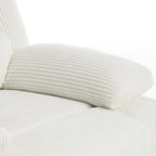 Fauteuil inclinable manuel moderne 36 W en coton/velours côtelé à dossier inclinable