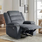 Fauteuil inclinable manuel moderne 36 W en coton/velours côtelé à dossier inclinable