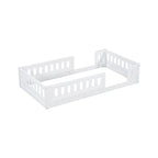 Lit Plateforme Moderne en Bois de Taille Double avec Garde-Corps pour Chambre à Coucher