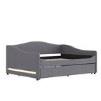 Lit de Repos en Polaire Teddy avec Lit Gigogne et Lumières LED - Grand Lit
