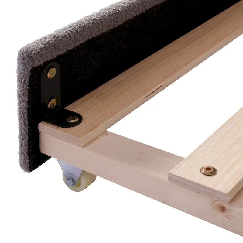 Lit de Repos en Polaire Teddy avec Lit Gigogne et Lumières LED - Grand Lit