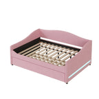 Lit de Repos en Polaire Teddy avec Lit Gigogne et Lumières LED - Grand Lit