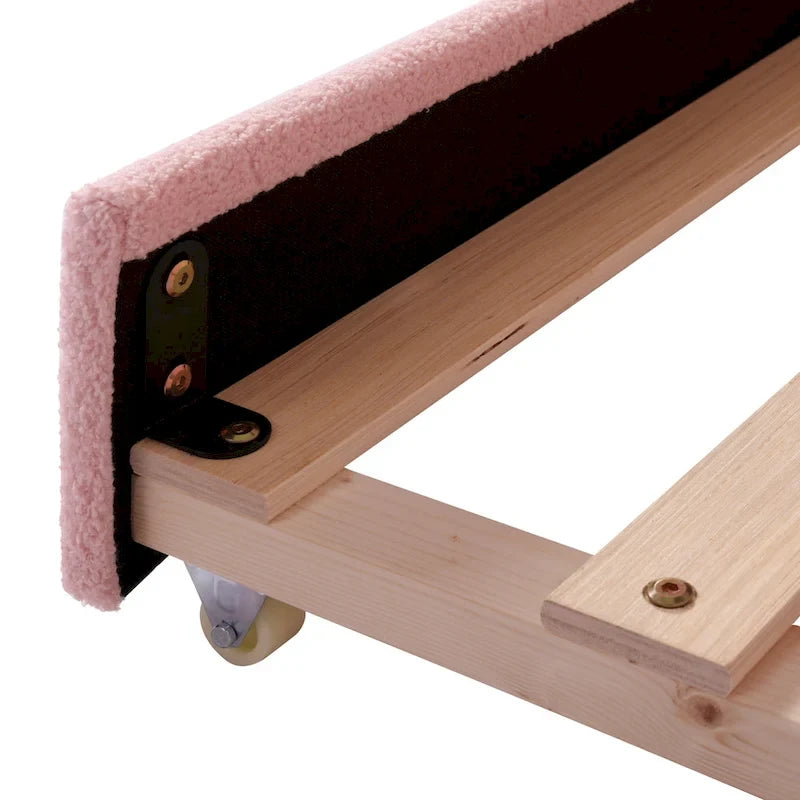 Lit de Repos en Polaire Teddy avec Lit Gigogne et Lumières LED - Grand Lit