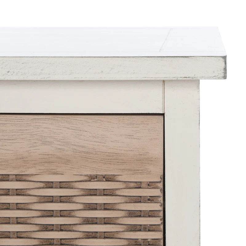 Banc de rangement à 3 tiroirs au design classique et contemporain - 47L x 15P x 19H