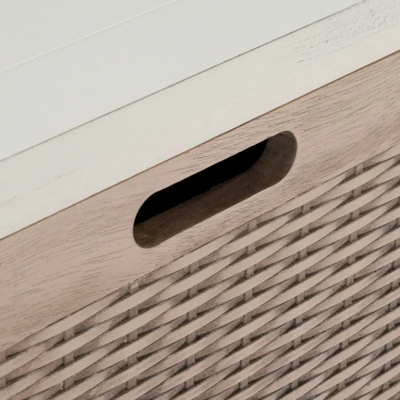 Banc de rangement à 3 tiroirs au design classique et contemporain - 47L x 15P x 19H