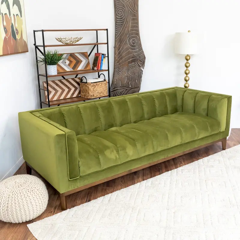 Canapé Jasmine Boucle Luxe Milieu de Siècle