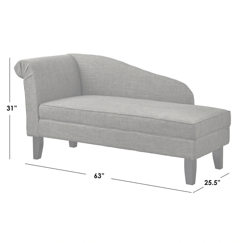 Chaise longue Simple Living avec rangement