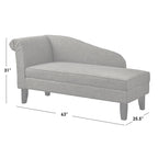 Chaise longue Simple Living avec rangement