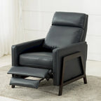 Fauteuil inclinable dossier poussoir Mid-Century Modern avec haut dossier moelleux