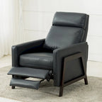 Fauteuil inclinable dossier poussoir Mid-Century Modern avec haut dossier moelleux