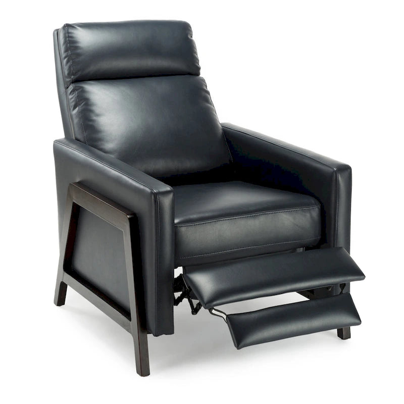 Fauteuil inclinable dossier poussoir Mid-Century Modern avec haut dossier moelleux