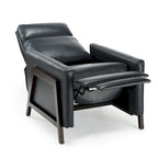 Fauteuil inclinable dossier poussoir Mid-Century Modern avec haut dossier moelleux