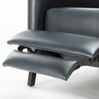 Fauteuil inclinable dossier poussoir Mid-Century Modern avec haut dossier moelleux