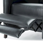 Fauteuil inclinable dossier poussoir Mid-Century Modern avec haut dossier moelleux