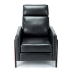 Fauteuil inclinable dossier poussoir Mid-Century Modern avec haut dossier moelleux