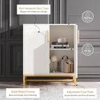 Bahut de rangement, Buffet moderne 4 portes avec étagère réglable pour salon, cuisine, salle à manger, couloir