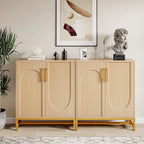 Bahut de rangement, Buffet moderne 4 portes avec étagère réglable pour salon, cuisine, salle à manger, couloir