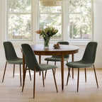 Chaises de salle à manger modernes à dossier plein (lot de 4)