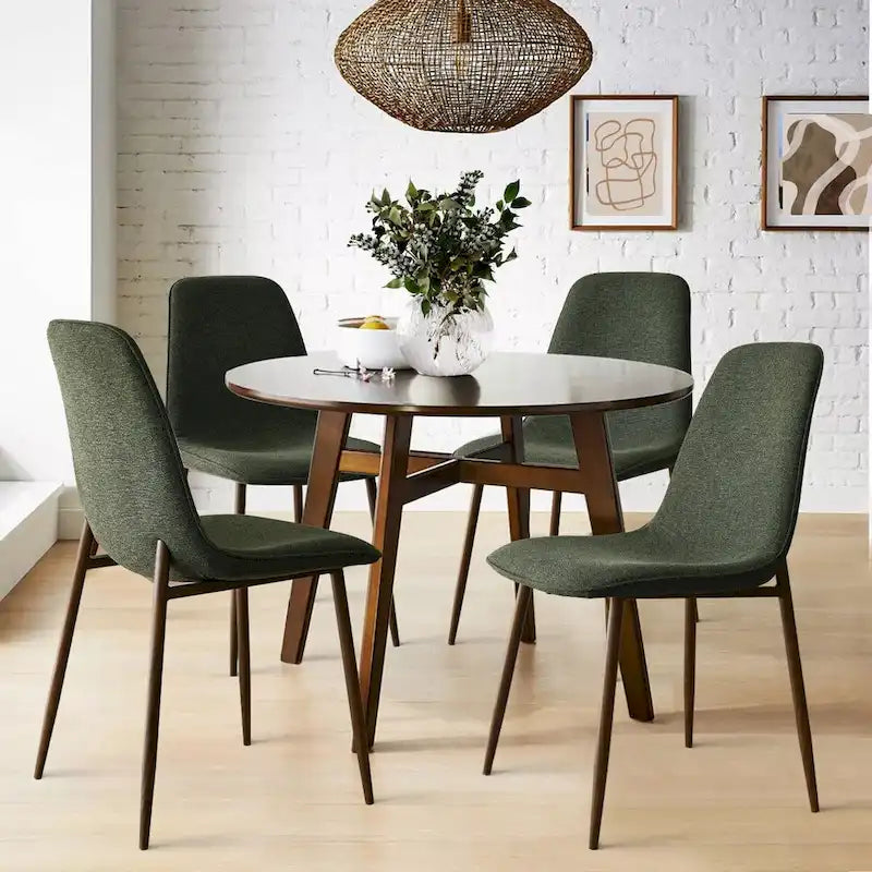 Chaises de salle à manger modernes à dossier plein (lot de 4)