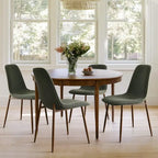 Chaises de salle à manger modernes à dossier plein (lot de 4)