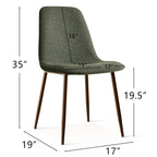 Chaises de salle à manger modernes à dossier plein (lot de 4)