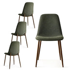 Chaises de salle à manger modernes à dossier plein (lot de 4)