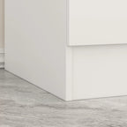 Armoire penderie en bois avec miroir pleine longueur, 4 portes et 2 tiroirs