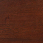 Commode 6 tiroirs, finition noyer et cadre blanc - Style rétro moderne