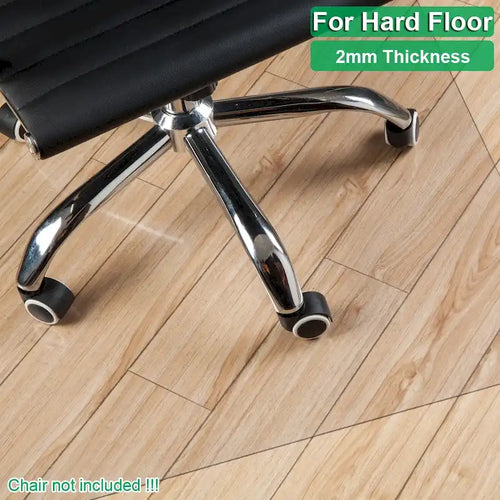 Tapis de chaise rectangulaire ultra-résistant de 48 x 36 po et de 0,2 cm d'épaisseur