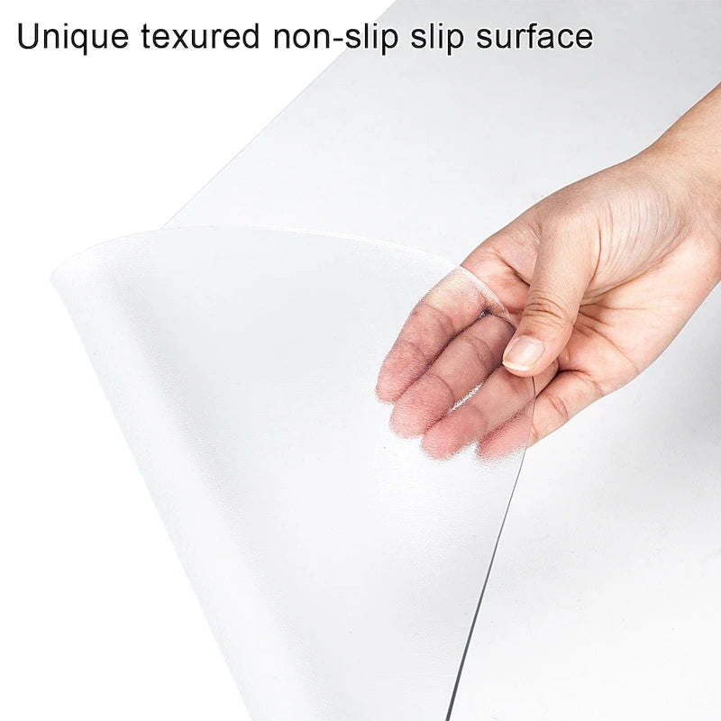 Tapis de chaise rectangulaire ultra-résistant de 48 x 36 po et de 0,2 cm d'épaisseur