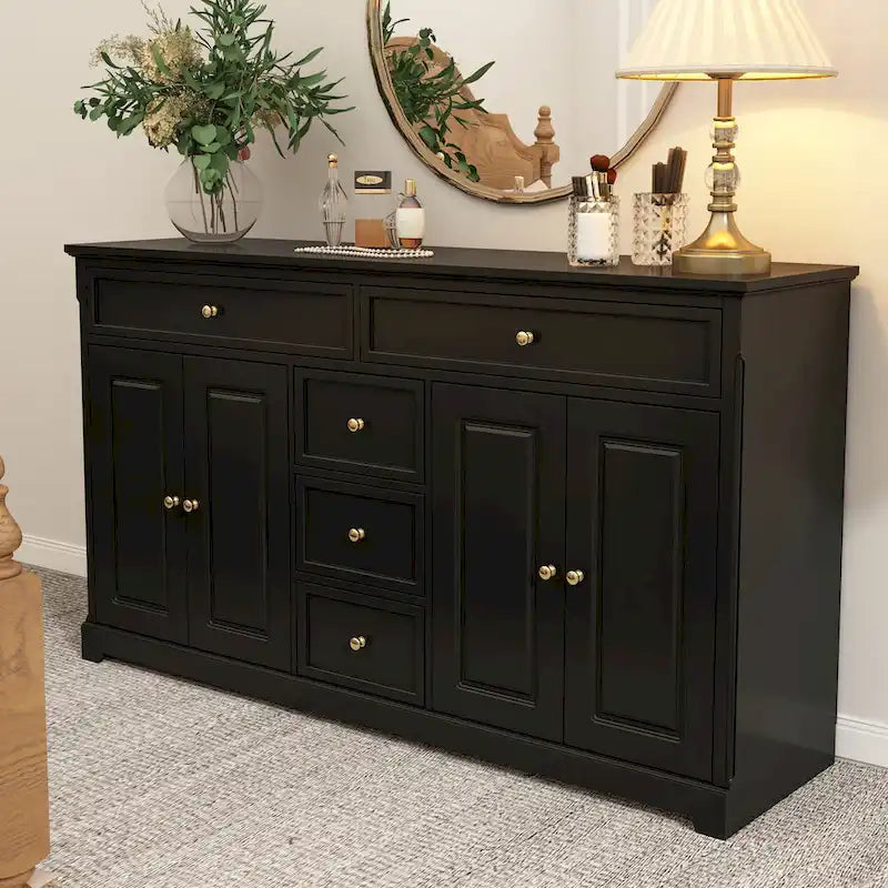 Dresser Sideboard Storage Cabinet Modern Contemporary Lacquered