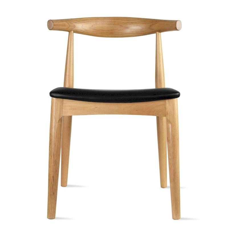 Chaises de salle à manger avec assise en tissu beige ou en similicuir foncé noyer, de bureau ou d'appoint pour salon, chambre et cuisine.