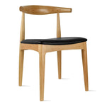 Chaises de salle à manger avec assise en tissu beige ou en similicuir foncé noyer, de bureau ou d'appoint pour salon, chambre et cuisine.