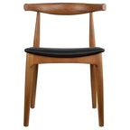Chaises de salle à manger avec assise en tissu beige ou en similicuir foncé noyer, de bureau ou d'appoint pour salon, chambre et cuisine.