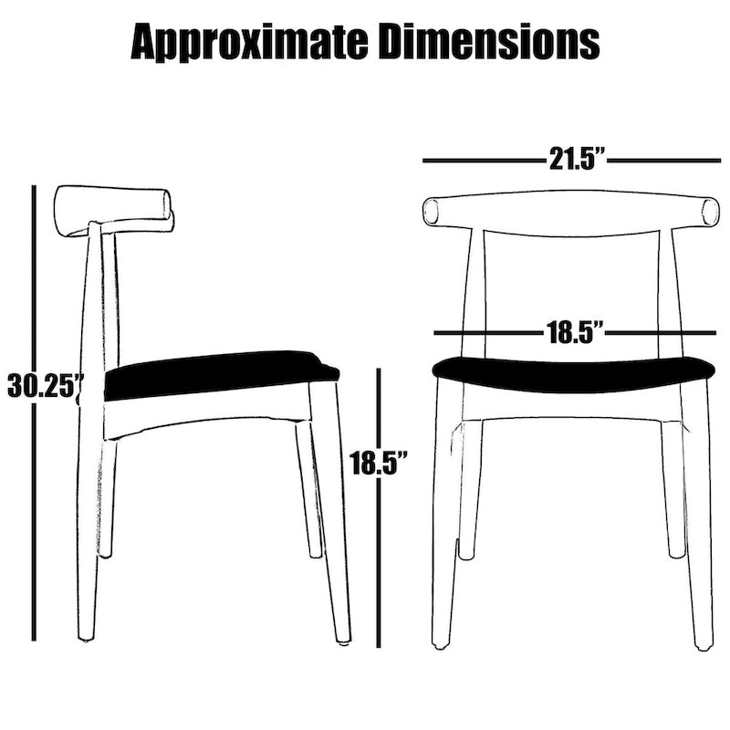 Chaises de salle à manger avec assise en tissu beige ou en similicuir foncé noyer, de bureau ou d'appoint pour salon, chambre et cuisine.