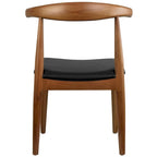 Chaises de salle à manger avec assise en tissu beige ou en similicuir foncé noyer, de bureau ou d'appoint pour salon, chambre et cuisine.
