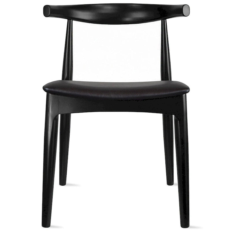 Chaises de salle à manger avec assise en tissu beige ou en similicuir foncé noyer, de bureau ou d'appoint pour salon, chambre et cuisine.
