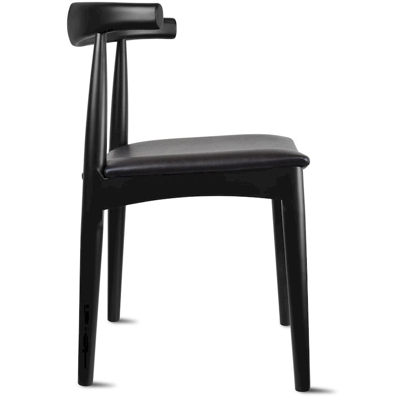 Chaises de salle à manger avec assise en tissu beige ou en similicuir foncé noyer, de bureau ou d'appoint pour salon, chambre et cuisine.
