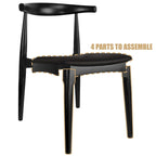 Chaises de salle à manger avec assise en tissu beige ou en similicuir foncé noyer, de bureau ou d'appoint pour salon, chambre et cuisine.