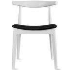 Chaises de salle à manger avec assise en tissu beige ou en similicuir foncé noyer, de bureau ou d'appoint pour salon, chambre et cuisine.