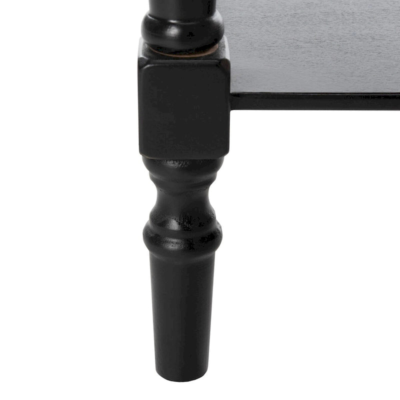 Console 2 tiroirs grise avec étagère inférieure - 37,8 x 13 x 31,9