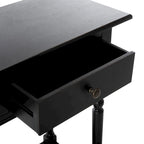 Console 2 tiroirs grise avec étagère inférieure - 37,8 x 13 x 31,9